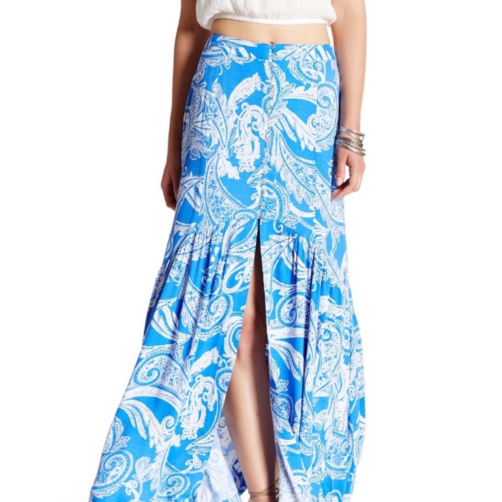 Free People Smooth Sail Maxi Skirt